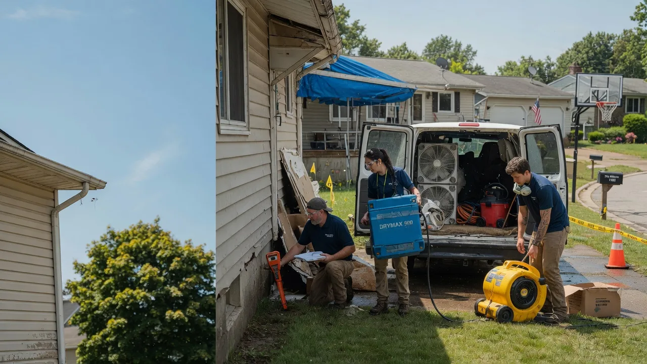 Ceiling Leak Cleanup in Jamestown, PA near me